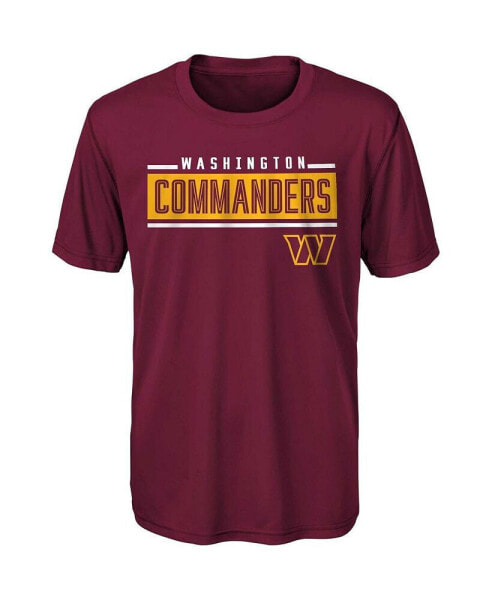 Big Boys Burgundy Washington Commanders Amped Up T-shirt