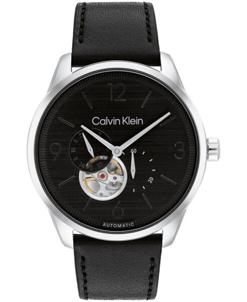 Часы Calvin Klein Automatic Black Leather - 44 mm