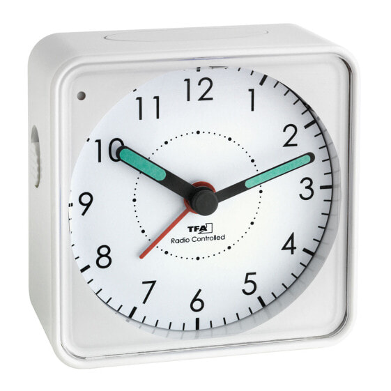 TFA Dostmann 60.1510, Quartz alarm clock, White, Plastic, Boy/Girl, Analog, Battery