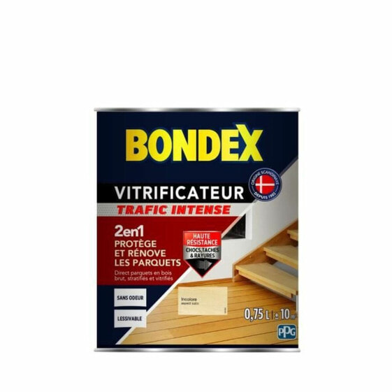 Лак витрифицирующий Bondex Паркетный Сатин Бесцветный 750 мл