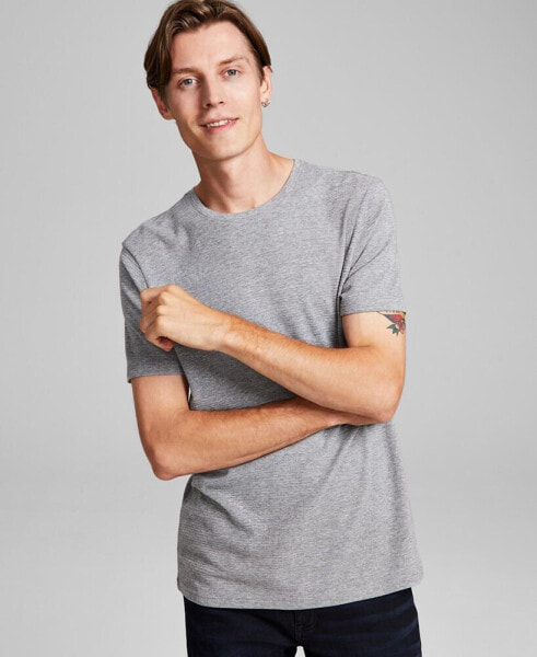 Men's Regular-Fit Ottoman Ribbed Short-Sleeve T-Shirt, Created for Macy's