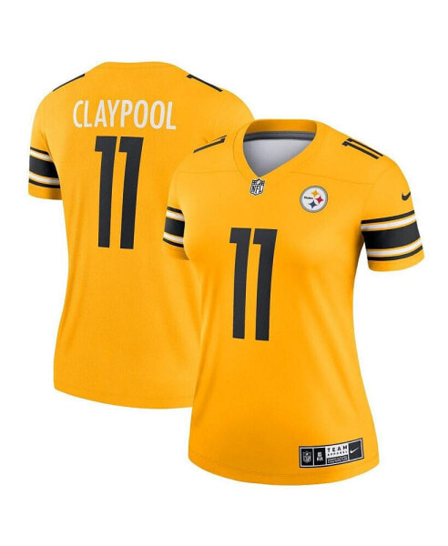 Women's Chase Claypool Gold-Tone Pittsburgh Steelers Inverted Legend Game Jersey