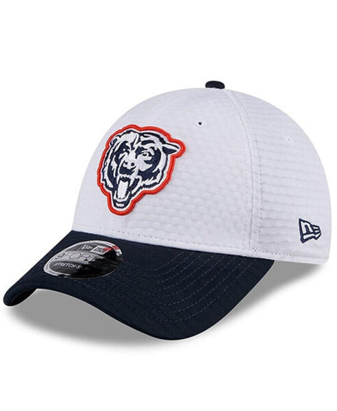 Men's White/Navy Chicago Bears 2024 NFL Training Camp 9FORTY Adjustable Hat