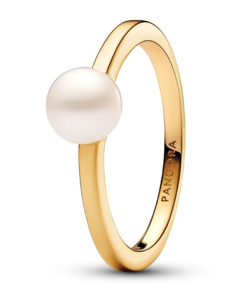 14K Gold-Plated Timeless Treated Freshwater Cultured Pearl Ring