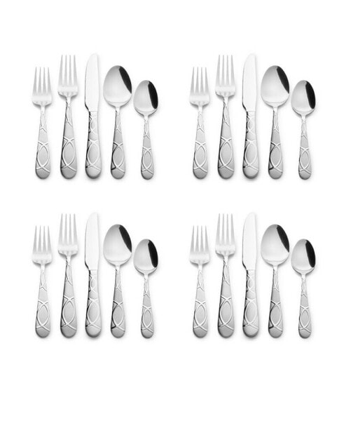 Lily Frost 20-Piece Set, Service for 4