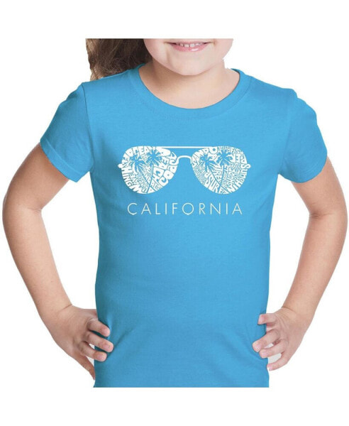 Girls Word Art T-shirt - California Shades