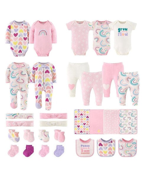 Baby Girls Baby Layette Gift Set for Baby Pretty Sweet, 30 Essential Pieces, 0-3 Months