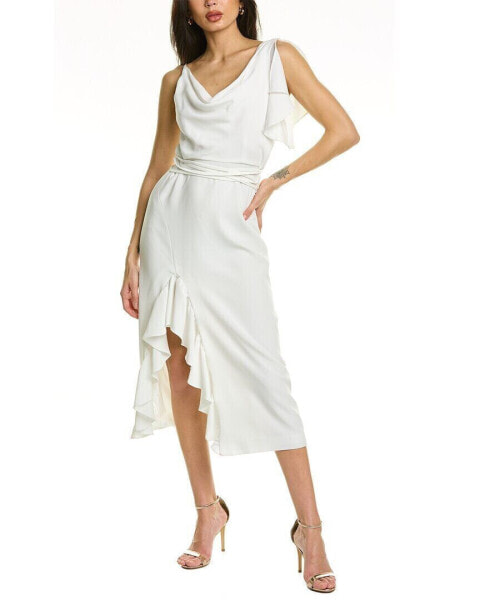 Cinq À Sept Lavonne Midi Dress Women's Ivory 0