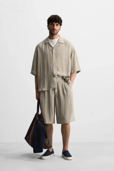 100% LINEN OVERSIZE FIT SHIRT