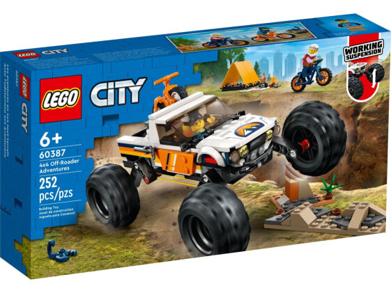Конструктор пластиковый Lego City Adventures 4x4 - Приключения внедорожника 60387