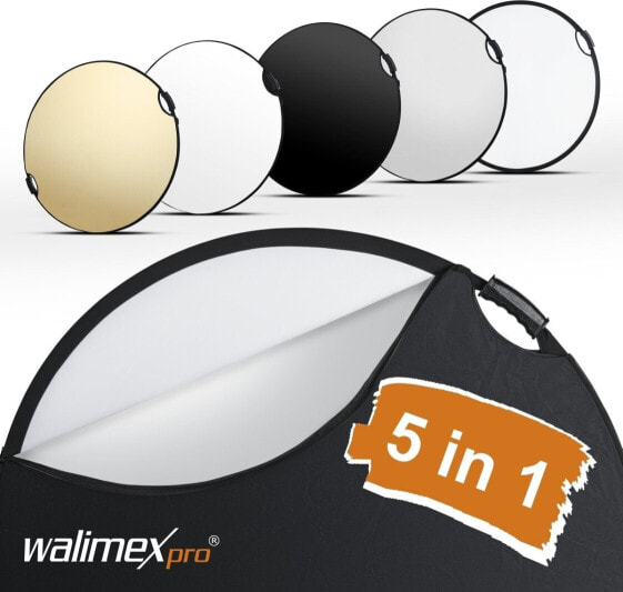 Walimex walimex 5in1 Foldable Reflector wavy comfort 80cm with Handles