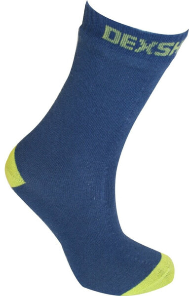 Dexshell Ultra Thin Crew Socks - Navy/lime - Medium