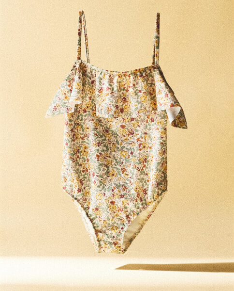 Children’s beach swimsuit made with liberty fabric