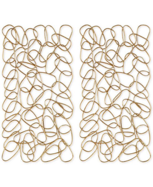 In The Loop 2-Pc. Gold-Finish Wall Art Set