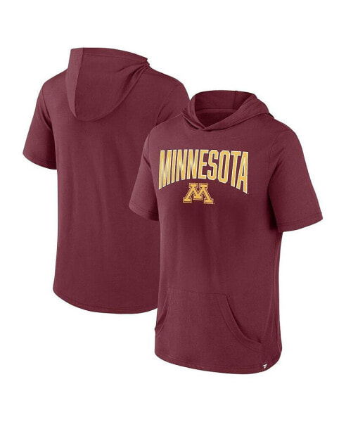 Men's Maroon Minnesota Golden Gophers Outline Lower Arch Hoodie T-shirt