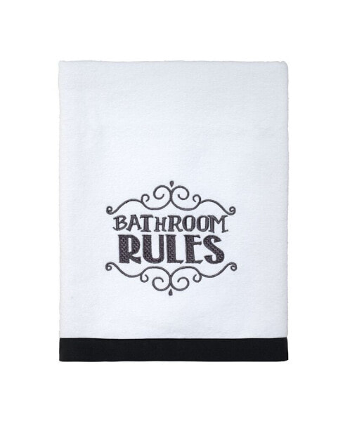 Chalk It Up Vintage Inspired Cotton Bath Towel, 27" x 50"