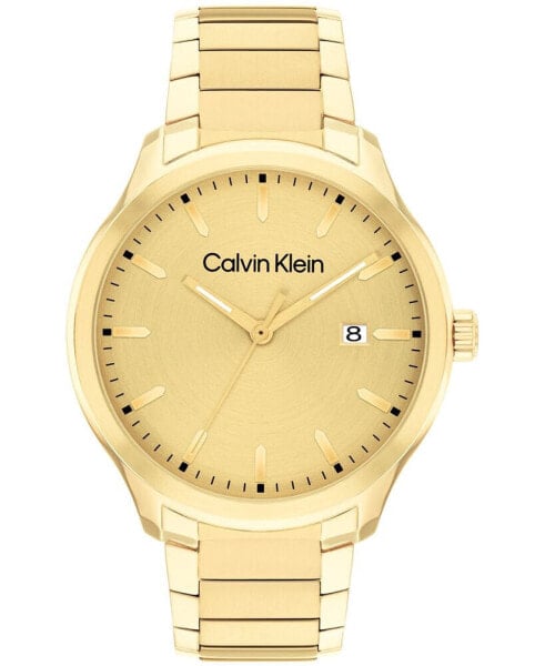 Часы Calvin Klein Quartz Gold-Tone Stainless Steel Watch 43mm