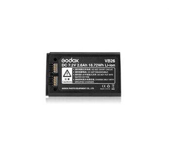 Godox VB-26, Special, Lithium-Ion (Li-Ion), 2600 mAh, 7.2 V, 72 Wh