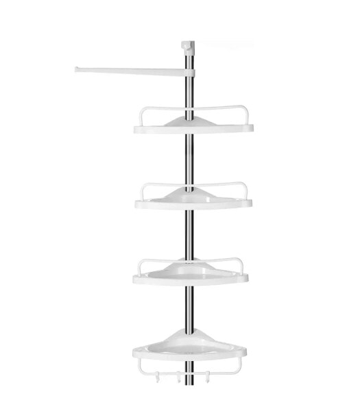 Ausziehbares Eckduschregal mit 4 Ablagen