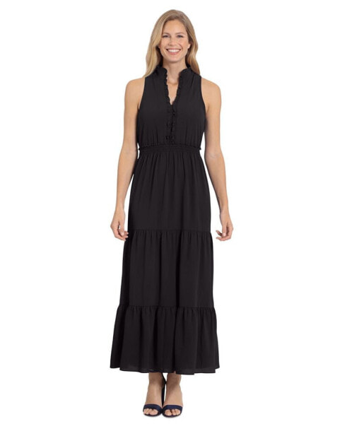 Petite Ruffled Maxi Dress