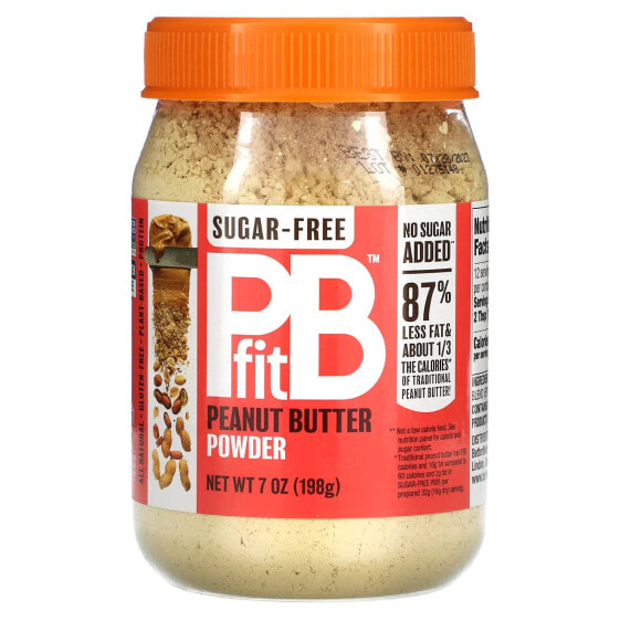 PBfit, Арахисовая паста в порошке, без сахара, 198 г (7 унций)