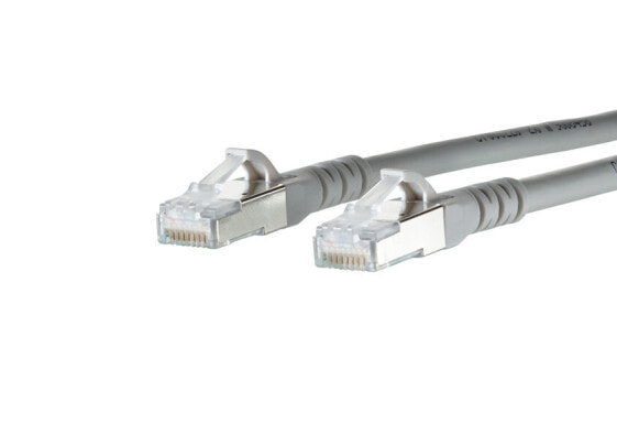 METZ CONNECT BTR 1308455033-E - Patchkabel RJ45 Cat.6a S/FTP 5.0 m grau - Cable - Network