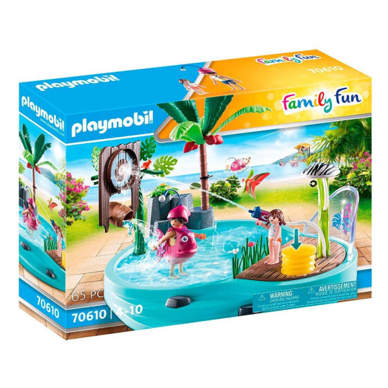 PLAYMOBIL Funny Pool With Water Sprayer