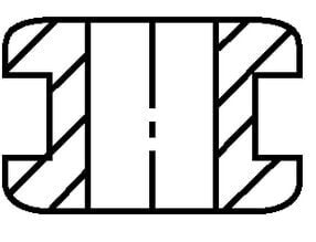 HellermannTyton Tülle HV 1101-PVC-BK