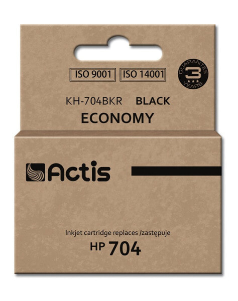 Actis KH-704BKR ink (replacement for HP 704 CN692AE; Standard; 15 ml; black) - Standard Yield - Pigment-based ink - 15 ml - 1 pc(s) - Single pack