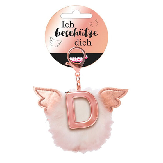 Игрушка-подвеска NICI Plush Pompom Letter D Key Ring