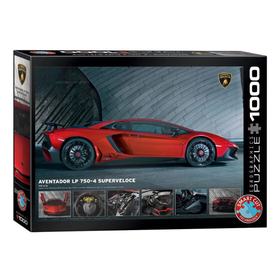 Пазл автомобиль Lamborghini Aventador 750 4 SV 1000 деталей Eurographics