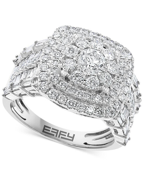 EFFY® Diamond Halo Cluster Ring (2-1/5 ct. t.w.) in 14k White Gold