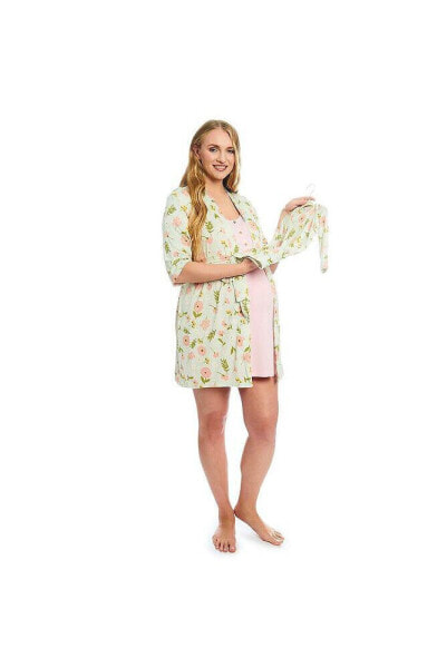 Пижама Everly Grey Carolyn для беременных и кормящих мам с ребенком, 4 шт.