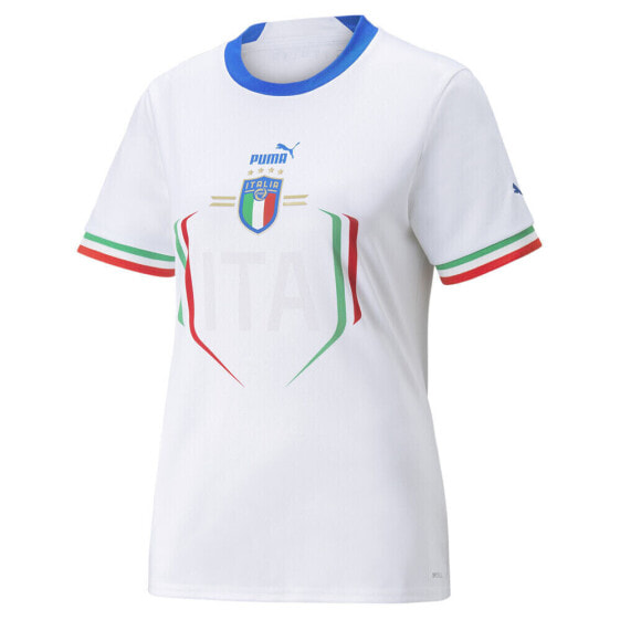 Футбольная майка Puma Italy Away 2223 реплика с коротким рукавом для женщин белого цвета