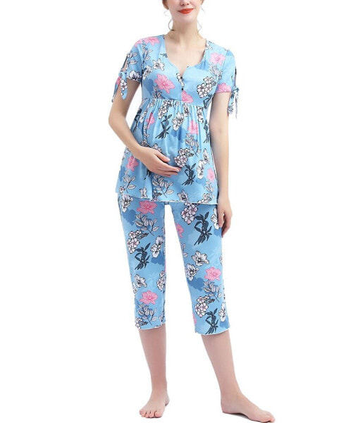 Maternity Daya Nursing 2-Piece Pajama Set