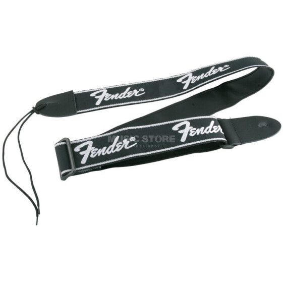 Fender Guitar Strap Woven "Running" Black white