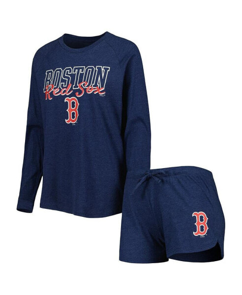 Пижама женская Concepts Sport Boston Red Sox в полоску, темно-синяя