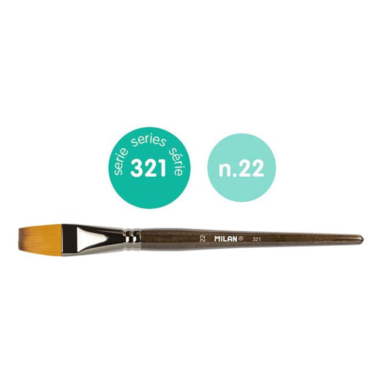 MILAN Flat Synthetic Bristle Paintbrush Series 321 No. 22