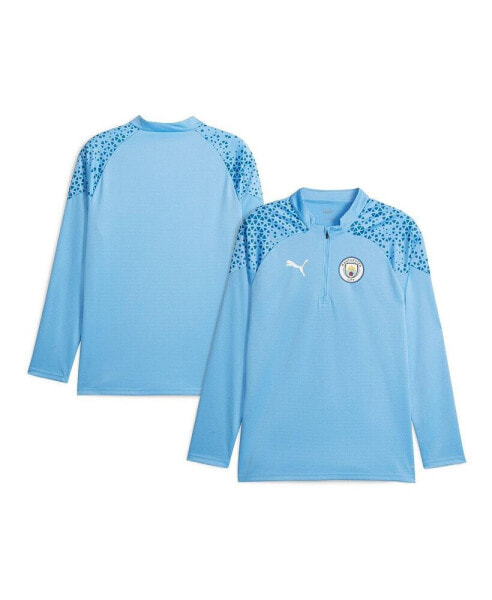 Men's Sky Blue Manchester City 2023/24 Quarter-Zip Training Top