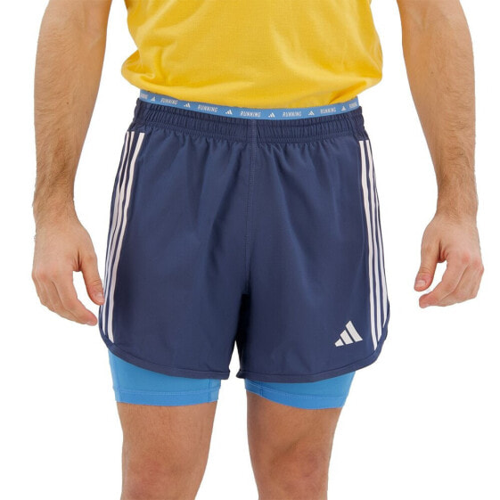 ADIDAS Own The Run Excite 3 Stripes 2In1 Shorts