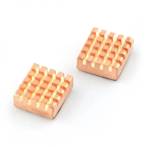 Set of copper radiators for Raspberry Pi 3/2/B+/Zero with thermal conductance tape