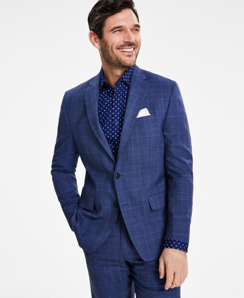 Men's Classic-Fit Stretch Wool-Blend Suit Jacket