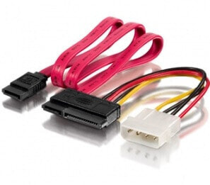 Equip SATA Power Cable - 0.65 m - Molex (4-pin) - SATA 15-pin - Male - Straight - Straight