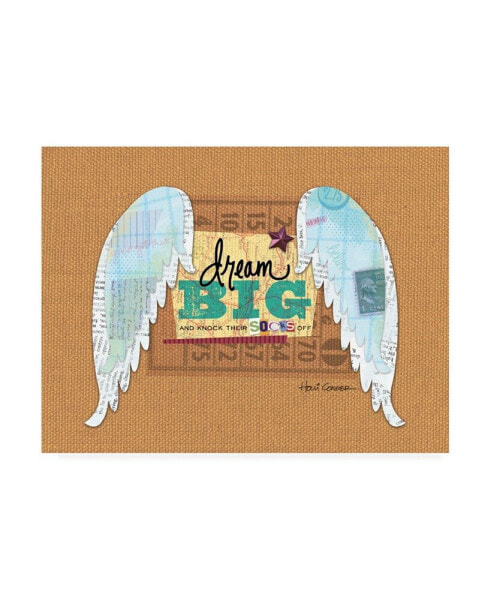 Holli Conger Dream Big Angel Wings Canvas Art - 27" x 33.5"