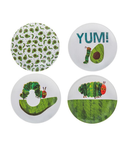 World of Eric Carle Children's Avocado Serving Plates Set, 4 Piece