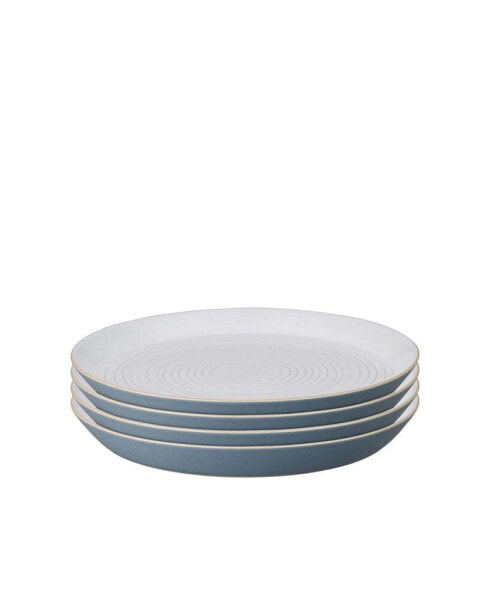 Impression Blue Medium Plate, Set of 4