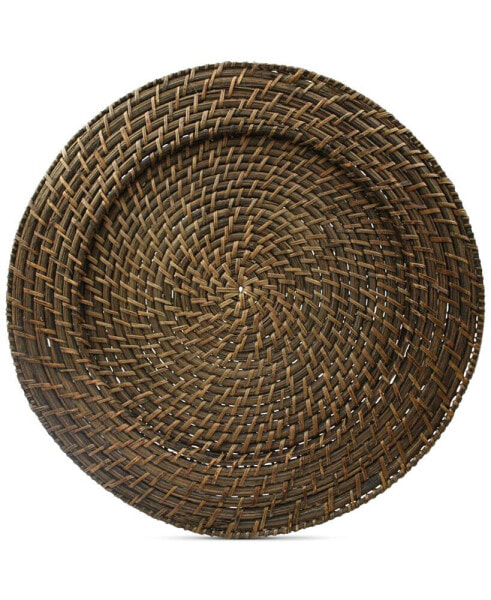 Jay Import Rattan Round Charger, Set of 4
