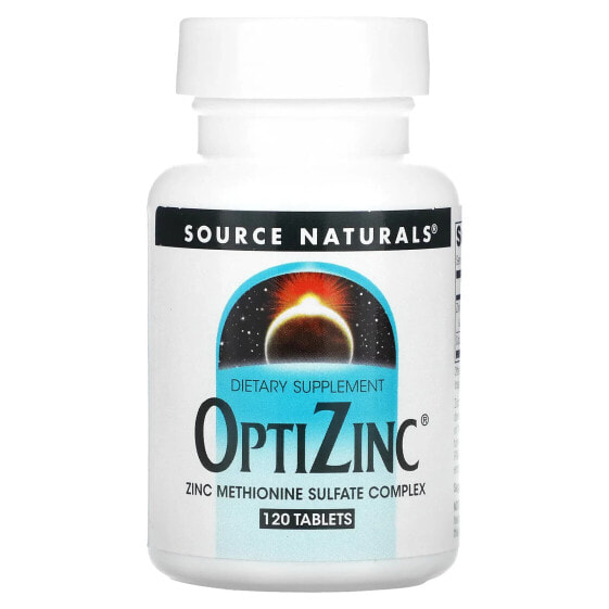 Витамины и минералы Source Naturals OptiZinc, 120 таблеток