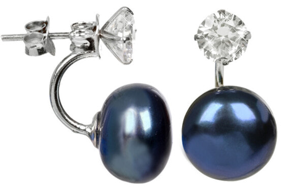 Серьги JwL Luxury Pearls Blue Crystal Pearl JL0225