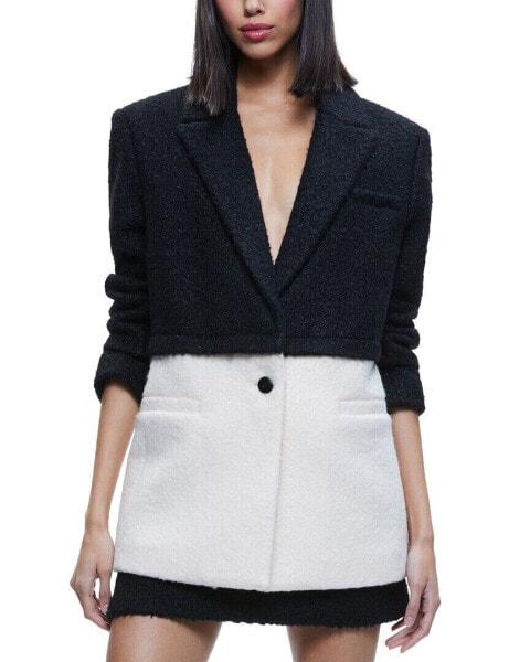 Alice + Olivia Shan Oversized Two-Fer Blazer Women's